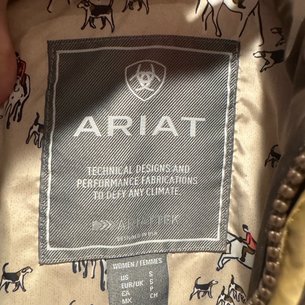 Ariat Brown Quilted Vest - Picture 5 of 6